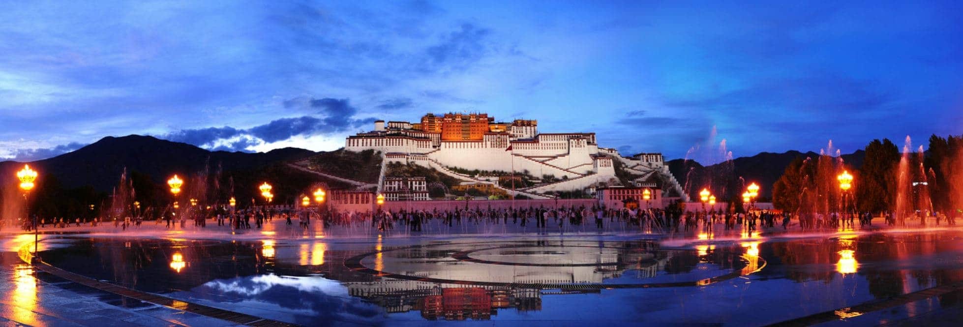 The Potala Palace in Lhasa during the blue hour